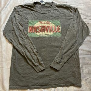 Nashville Tennessee Long Sleeve Graphic Tee